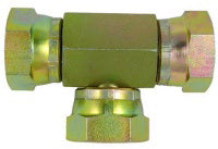 1/2 FEMALE PIPE SWIVEL X 1/2 FPX X 1/2 FPX - NPSM TEE - STEEL