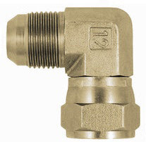 1/2 MALE JIC X 1/2 FEMALE JIC SWIVEL 90 DEG; - SWIVEL NUT ELBOW - STEEL