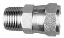 1/2 MALE PIPE X 1/2 FEMALE JIC SWIVEL - SWIVEL NUT MALE ADAPTOR - STEEL