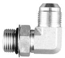 1/2 MALE JIC X 5/8 MALE O-RING BOSS 90 DEG; - STRAIGHT THREAD ELBOW - STEEL