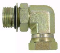5/8 MALE O-RING BOSS X 1/2 FEMALE PIPE SWIVEL 90 DEG; - NPSM ELBOW - STEEL