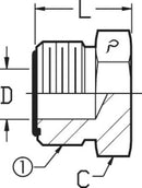 3/4 MALE OFS - PLUG - STEEL