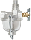 FUEL SEDIMENT BOWL ASSEMBLY - 3/8 INCH MALE INLET AND 1/8 INCH FEMALE OUTLET