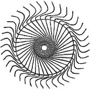 BLACK 55 INCH RAKE WHEEL, LEFT HAND, 7MM TINE