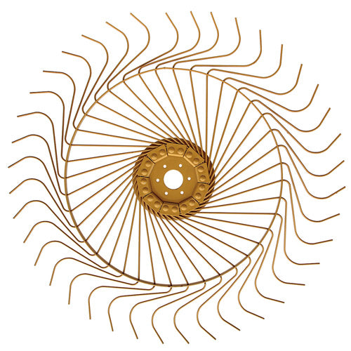 55 INCH RAKE WHEEL, LEFT HAND, 7MM TINE