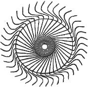 BLACK 55 INCH RAKE WHEEL, RIGHT HAND, 7MM TINE