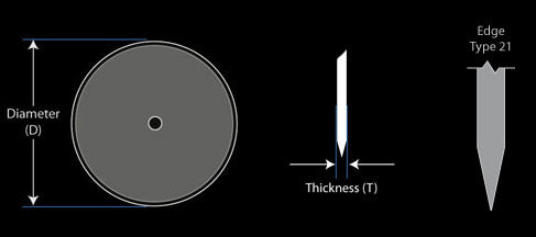 16 INCH X 5MM PLAIN FERTILIZER COULTER FOR JOHN DEERE
