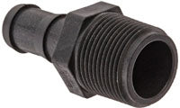 1 INCH X 3/4 INCH MNPT X HOSE BARB  POLY