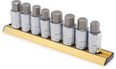 8 PIECE SAE/MM LARGE HEX BIT SOCKET SET