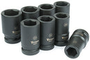 8 PC 1" DRIVE METRIC DW IMPACT SOCKE SET