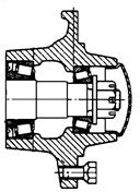 6 BOLT 3230 LB. CAP. HUB WITH CUPS W670
