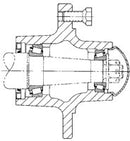 8 BOLT 8000 LB. CAP ASSEMBLY LESS SPINDLE