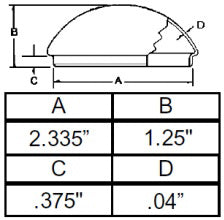 GREASE CAP FOR IH & JOHN DEERE DISC