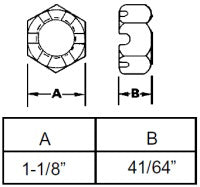 3/4-16 THREAD SPINDLE NUT