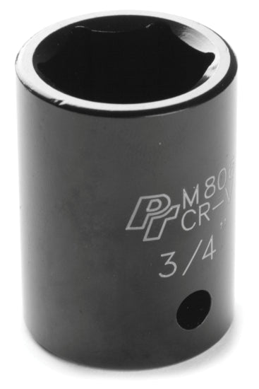 3/4 INCH X 6 POINT STANDARD IMPACT SOCKET - 1/2 INCH DRIVE