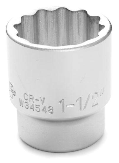 1-1/2 INCH X 12 POINT STANDARD IMPACT SOCKET - 3/4 INCH DRIVE