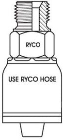 BSPP MALE WITH 1/4 INCH THREAD FOR 1/4 INCH HOSE