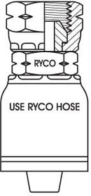 NPSM FEMALE SWIVEL WITH 3/8 INCH THREAD FOR 3/8 INCH HOSE