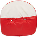 SEAT CUSHION UNIVERSAL, RED & WHITE WITH 19" PAN