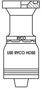 CODE 61 FLANGE WITH 1 INCH THREAD FOR 1 INCH HOSE